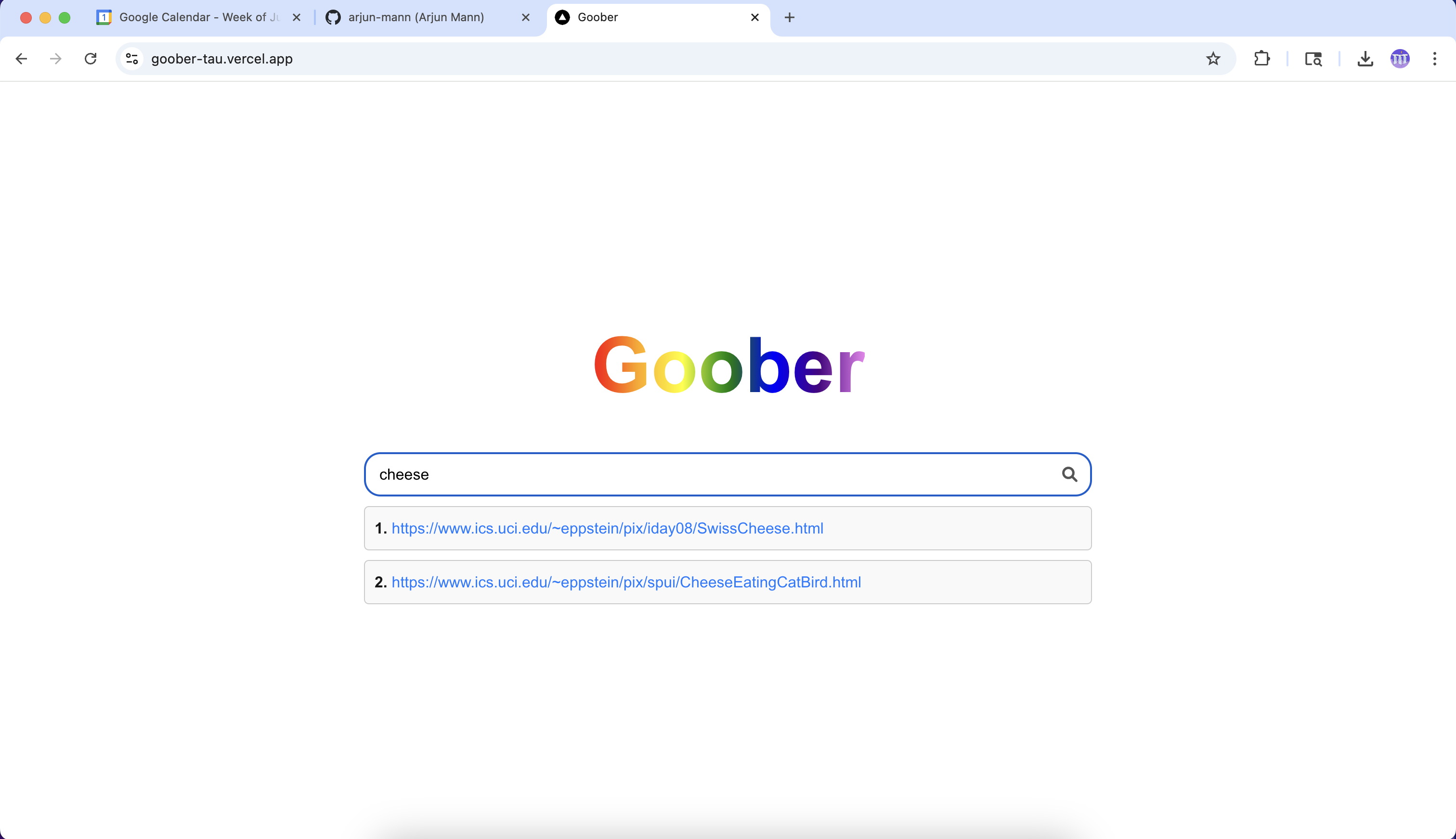 Dynamic results