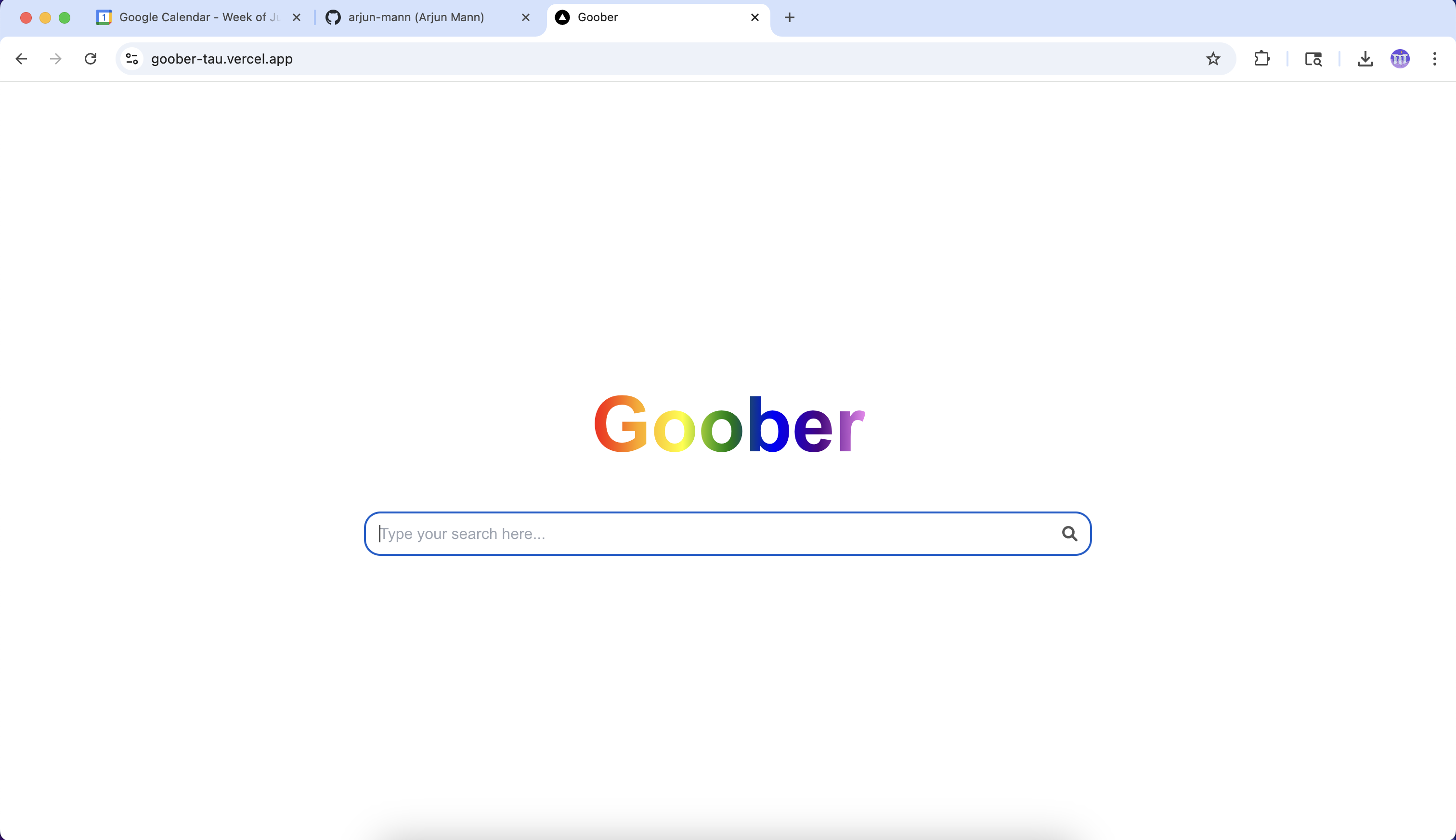 Goober Search Engine!