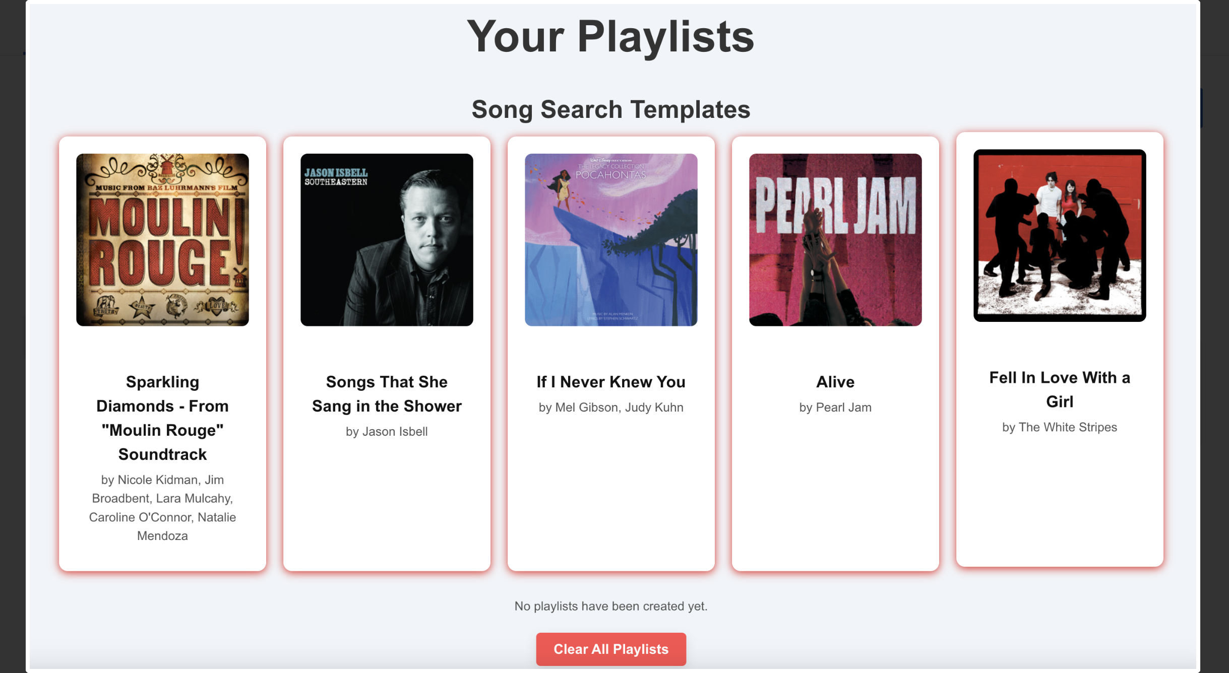 Song recommendations output!